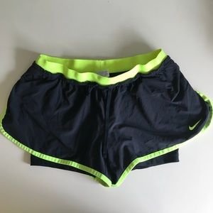 Nike Running Shorts with built in spandex shorts